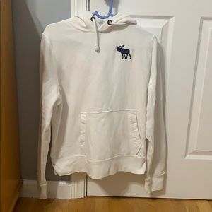 Abercrombie and Fitch White hoodie. Size Large.